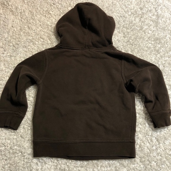 Gap hooded sweatshirt 4T brown lt blue - Picture 4 of 7